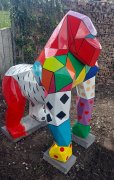 Gorilla Polygonal, Pop-Art, ca. 130 cm *NUR SELBSTABHOLUNG*
